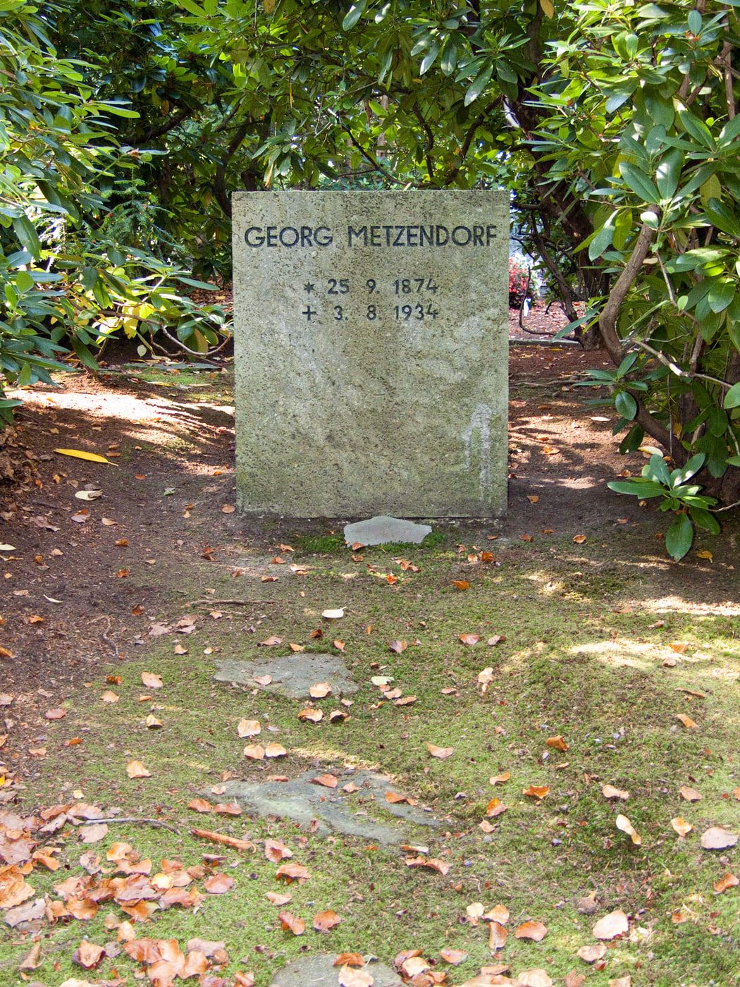 Grabstätte von Georg Metzendorf auf Südwestfriedhof Essen